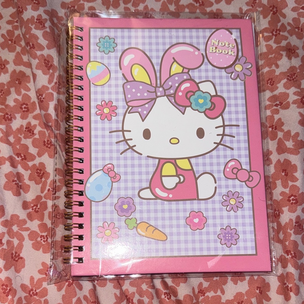 Hello Kitty Bunny Spiral Notebook Y2K RARE   BRAND NEW